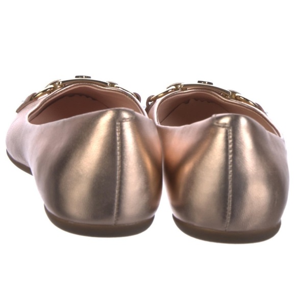 Kate Spade Pink Leather Phoebe Flats Light Blush Pink with Gold Buckle - Picture 2 of 16